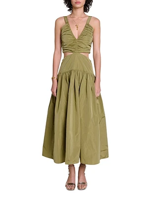 Rafettas Cut Out Maxi Dress