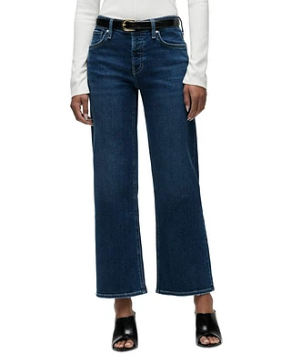 Rosie High Rise Ankle Wide Leg Jeans Fusion