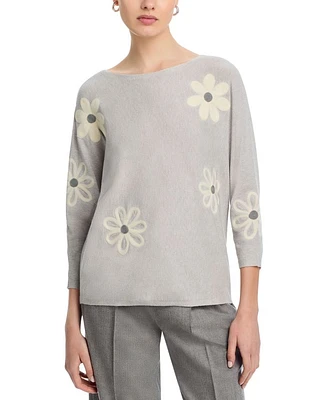 Floral Embroidered Sweater