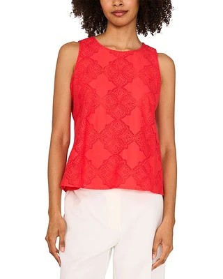Eyelet Embroidered Top
