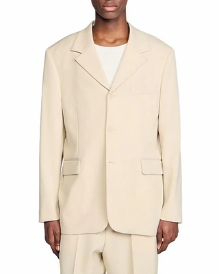 Oversized Wool Suit Jacket