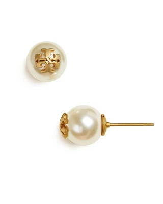 Logo Stud Earrings