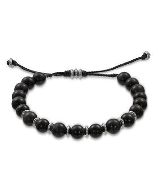 Black Agate Beaded Bracelet