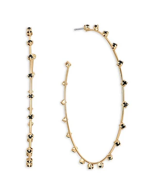 Simple Spark Hoop Earrings in 18K Gold Plated