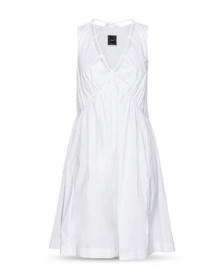 Gathered Sleeveless Mini Dress