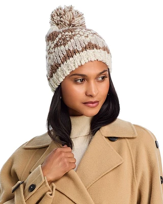 Graphic Fair Isle Beanie