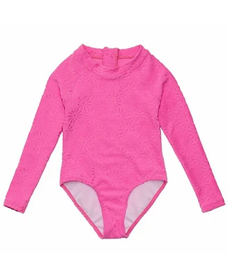 Unisex Bubblegum Bloom Long Sleeve Surf Suit
