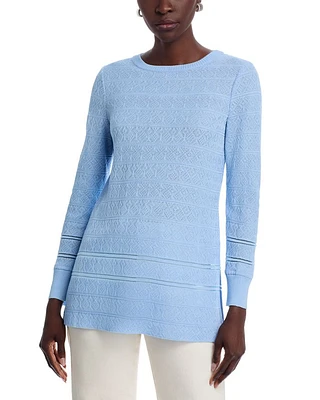 Diamond Pointelle Knit Tunic