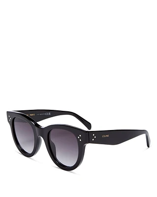 Bold 3 Dots Round Sunglasses, 48mm