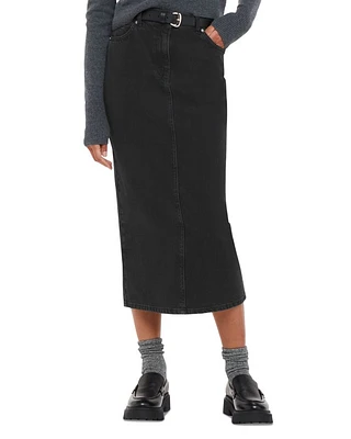 Denim Midi Skirt