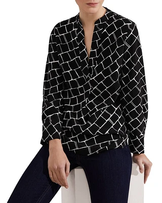 Maeva Split Neck Blouse