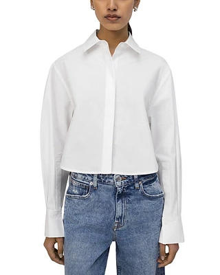 Renata Cropped Button Down Shirt