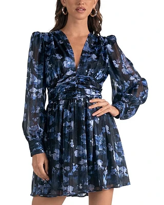 V Neck Mini Dress