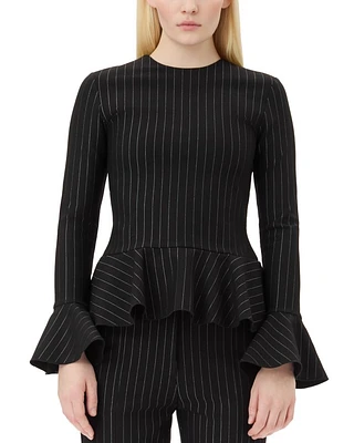 Stripe Peplum Blouse