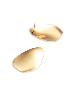 Sculptural Drop Earrings in Gold Tone - Exclusive