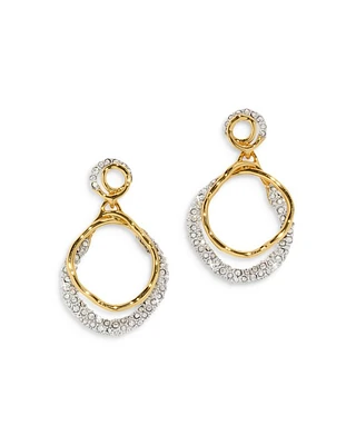 Solanales Crystal Orbit Drop Earrings