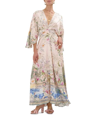Petal Sleeve Long Dress