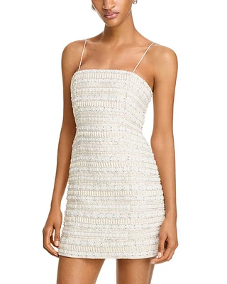 Violet Embellished Mini Dress