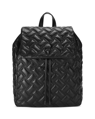 Kensington Quilted Leather Drawstring Backpack