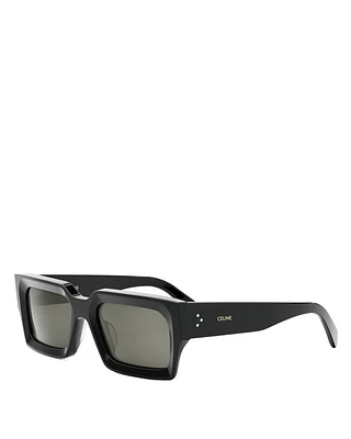 Bold 3 Dots Rectangular Sunglasses