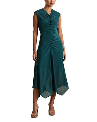 Lyra Ruched Midi Dress