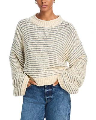 The Bell Sleeve Striped Sweater