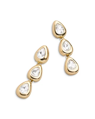 Eden Crystal Triple Drop Earrings