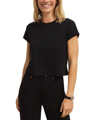 Pima Boxy Crewneck Tee