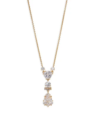 Luxor Kite Cubic Zirconia Drop Necklace, 16"-18"