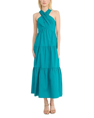 Halter Tiered Maxi Dress