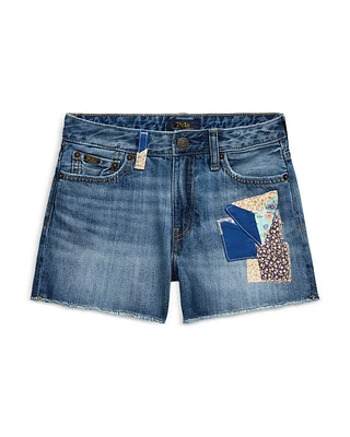 Girls' Distressed Cotton Denim Short - Big Kid