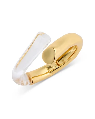 Liquid Lucite Bypass Hinge Bracelet