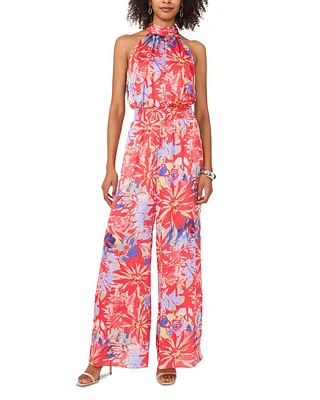 Smocked Sleeveless Jumpsuit