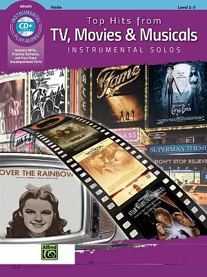 Top Hits from Tv, Movies & Musicals Instrumental Solos for Strings: Violin, Book & Online Audio/Software/PDF (Top Hits Instrumental Solos) (Paperback)