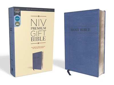 Niv, Premium Gift Bible, Leathersoft, Navy, Red Letter Edition, Comfort Print (Imitation Leather)