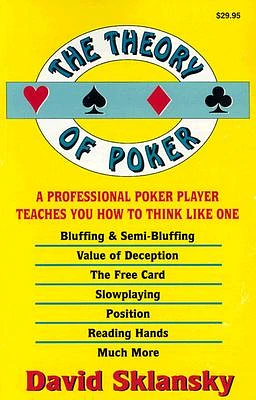 The Theory of Poker (Paperback)