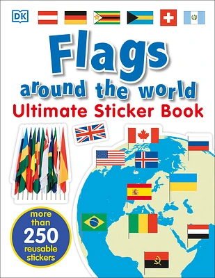 Ultimate Sticker Book: Flags Around the World (Paperback)