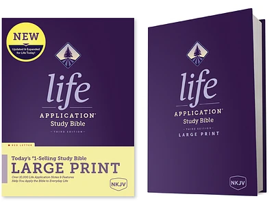 NKJV Life Application Study Bible, Third Edition, Large Print (Hardcover, Red Letter) (Hardcover)