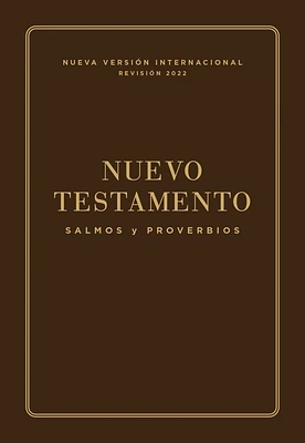 Nvi, Nuevo Testamento de Bolsillo, Con Salmos Y Proverbios, Revisión 2022, Leatherflex, Café (Paperback)