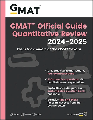 GMAT Official Guide Quantitative Review 2024-2025: Book + Online Question Bank (Paperback)