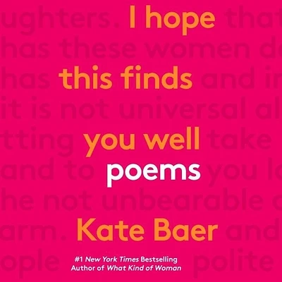 I Hope This Finds You Well: Poems (MP3 CD)