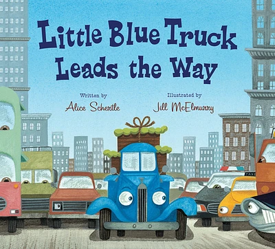 Little Blue Truck Leads the Way Board Book (Board book)