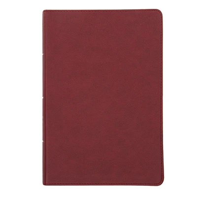 NASB Giant Print Reference Bible, Burgundy LeatherTouch, Indexed (Leather / fine binding)