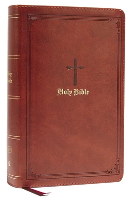 KJV Holy Bible: Large Print Single-Column with 43,000 End-Of-Verse Cross References, Leathersoft, Personal Size, Red Letter