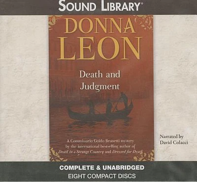 Death and Judgment Lib/E (Commissario Guido Brunetti Mysteries (Audio) #4) (Compact Disc)