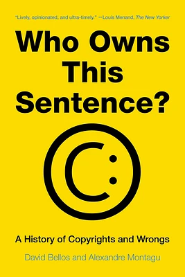 Who Owns This Sentence?: A History of Copyrights and Wrongs (Paperback)