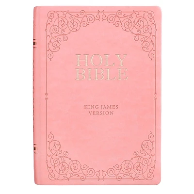 KJV Bible Giant Print Full Size Pink (Large Print / Leather)