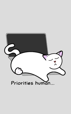 Catlover's Notebook - Blank Lined Pages - Priorities Human