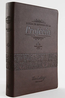 RVR 1960 Biblia de estudio de la profecía color marrón con índice / Prophecy Stu dy Bible Brown Imitation Leather with Index (Paperback)