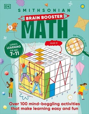 Brain Boost Math: Explore the Magic of Numbers with Over 100 Great Activities and Puzzles (DK Brain Booster) (Paperback)